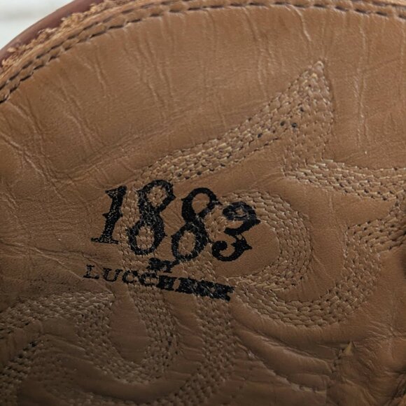 Lucchese 1883 Snip Toe Western Boots w/ Python Overlay – Women’s 6.5B - Picture 5 of 5